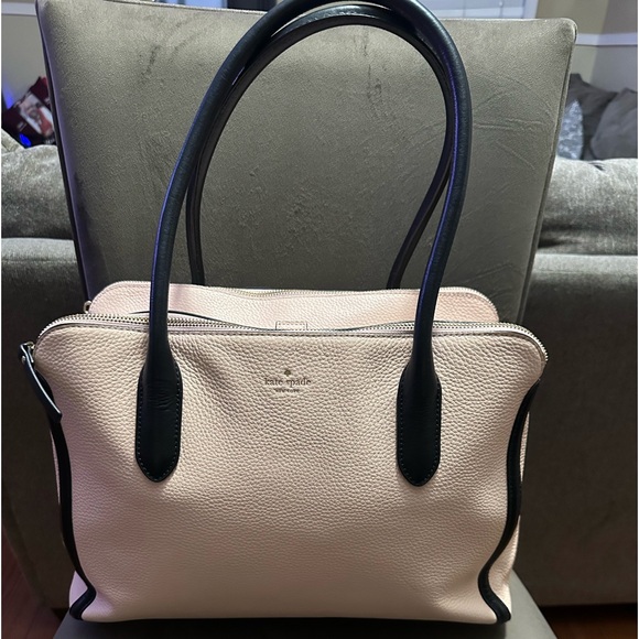 kate spade pink leather shoulder bag with storybook inside. - Picture 1 of 14